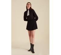 Lily and Lionel Jude Cravat Style Spellbound Print Blouse In Black - 8