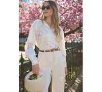 Lily and Lionel Lillibet Large Floral Print Shirt In Cream - 12