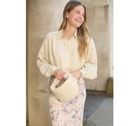 Lily and Lionel Marrianne Peter Pan Collar Shirt In Cream - 10