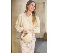Lily And Lionel Marrianne Peter Pan Collar Shirt In Cream Cream 12