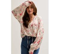 Lily and Lionel Rosetti Billowy Sleeves Wishing Well Floral Print Blouse In Multi - 10
