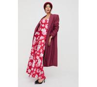 Lily And Lionel Roxy Spaghetti Strap Savannah Print Maxi Dress In Red Red 16