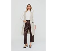 Lily and Lionel Women's Myra Sleeveless Jacket Coat In Cream | Size: Medium Lily and Lionel Cream M