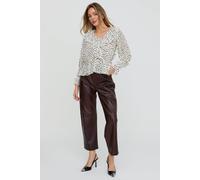 Lily and Lionel Women's River All Over Pleats Polka Dot Print Blouse In White | Size: 6 Lily and Lionel White 6
