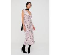 Lily And Lionel Zola Bias Cut Wonderland Print Midi Dress In Multi Multi 12