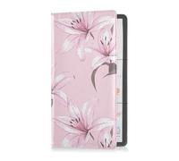 Lily Baby Peach Premium Leather Car Registration and Insurance Holder Essential Car Wallet Case for ID, Driver's License, Key Contact Information Cards