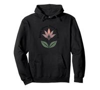 Lily Blooms: Bloom Where You're Planted Inspirational Quote Pullover Hoodie, Adult Unisex, Black, M