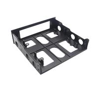 Lily Brown 5.25" to 3.5" Drive Bay Adapters Front Bay Mounting Bracket 3.5 to 5.25 Floppy to Optical Drive Bay Tray Bracket Computer Storage Solution