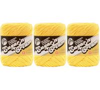 Lily Bulk Buy: Sugar 'n Cream Solids 100% Cotton Yarn (3-Pack) (Yellow #0010)