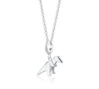 Lily Charmed - 925 Sterling Silver Origami T-Rex Necklace with 18" Chain