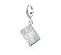 Lily Charmed Biscuit Charm for Women | Clip-On Attachment Compatible with Pandora | Sterling Silver or Gold Plated Options | Fits All Leading Bracelets & Necklaces | UK Design