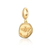 Lily Charmed Engraved Gold Plated Manifest Change Charm CGMANCH - 18ct Gold Plated / Sterling Silver