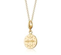 Lily Charmed Gold Digestive Biscuit Charm Necklace
