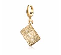 Lily Charmed Biscuit Charm for Women | Clip-On Attachment Compatible with Pandora | Sterling Silver or Gold Plated Options | Fits All Leading Bracelets & Necklaces | UK Design