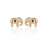 Lily Charmed Gold Plated Elephant Stud Earrings SEGEL - Timeless Design | - 18ct Gold Plated / Sterling Silver