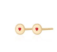 Lily Charmed - 18ct Gold Plated Silver Jammie Dodger Stud Earrings