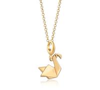 Lily Charmed Gold Plated Origami Swan Necklace CNGOSW-1 - Polished Quality | - 18ct Gold Plated / Sterling Silver