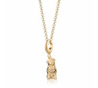 Lily Charmed Gold Plated Pug Necklace CNGPUG-1 - 18ct Gold Plated / Sterling Silver
