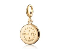 Lily Charmed Biscuit Charm for Women | Clip-On Attachment Compatible with Pandora | Sterling Silver or Gold Plated Options | Fits All Leading Bracelets & Necklaces | UK Design