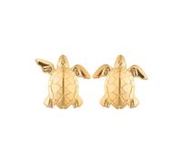 Lily Charmed Gold Plated Turtle Stud Earrings SEGTU - 18ct Gold Plated / Sterling Silver