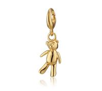 Lily Charmed Gold Plated Vintage Teddy Bear Charm CGVT - Modern Style | - 18ct Gold Plated / Sterling Silver