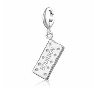 Lily Charmed Silver Bourbon Biscuit Charm CSBON - Bold Statement | Acotis - Sterling Silver