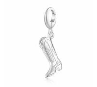 Lily Charmed Silver Cowboy Boot Charm CSCOBO - Sterling Silver