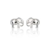 Lily Charmed Silver Elephant Stud Earrings SESEL - Sterling Silver