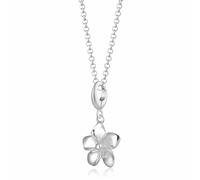Lily Charmed - 925 Sterling Silver Flower Necklace with 18" Chain