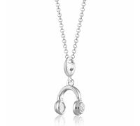 Lily Charmed - 925 Sterling Silver Headphones Necklace with 18" Chain