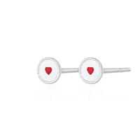 Sterling Silver Jammie Dodger Biscuit Stud Earrings with butterfly clasp for Women, Designed in the UK by Lily Charmed