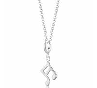 Lily Charmed Silver Music Note Necklace CNSMN-1 - Premium Finish | Acotis - Sterling Silver