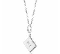 Lily Charmed Silver Nice Biscuit Necklace CNSBN-1 - Contemporary Appeal | - Sterling Silver