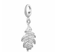 Lily Charmed Silver Oak Leaf Charm CSOL - Rhodium Plated / Sterling Silver