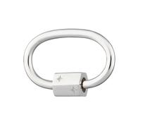 Lily Charmed - 925 Sterling Silver Oval Carabiner Charm Lock