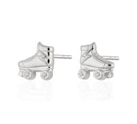 Lily Charmed Silver Roller Skate Stud Earrings SESROSK - Elegant Styling | - Sterling Silver