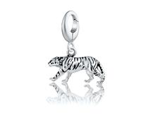 Lily Charmed - 925 Sterling Silver Tiger Charm
