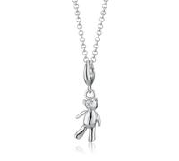 Lily Charmed Silver Vintage Teddy Bear Necklace CNSVT-1 - Rhodium Plated / Sterling Silver