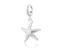 Lily Charmed Silver Starfish Charm CSSX - Rhodium Plated / Sterling Silver