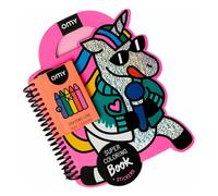 Lily coloring book with stickers Pink one size