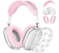 Lily Compatible Apple AirPods Max Case - Soft TPU Ear Pad & Headband Cover for AirPods Max Headphones (2024/2020), Transparent