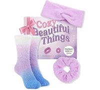 Lily England Cosy Self-Care Gift Set - Teenage Girl Gifts with Soft Fluffy Socks, Headband & Scrunchie - Christmas Gifts, Birthday & Fun Stocking Fillers for Teenage Girls & Tweens