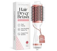 Lily England Hair Dryer Brush - Hot Air Brush with Adjustable Temperature - Hot Brush for Hair Styling (Rose Gold)