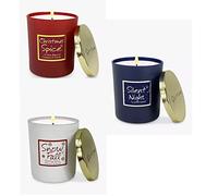 Lily Flame Christmas Jar Scented Candle, 630g Choice of 3 (1 Supplied) Chrismas Spice, Snow Fall, Silent Night (Red Christmas Spice)