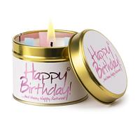 Lily-Flame Happy Birthday Tin Candle
