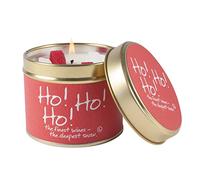 Lily-Flame Ho Tin, Red, 7.7cm l x 7.7cm w x 6.6cm h, Candle, Christmas Scent, Lemon Leaf, Eucalyptus, Bergamot, Spices, Geranium, Lavender, Massoia Woods, Cedar, Amber, Frankincense, Musk
