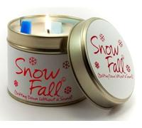 Lily Flame Scented Candle in a Presentation Tin - Snow Fall