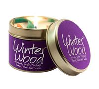 Lily-Flame Winter Wood Tin, Purple