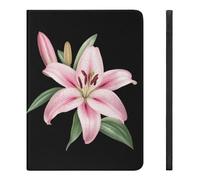 Lily Flower Funny Tablet Case with Pen Slot Lightweight Hard Protective Cover Compatible with iPad 2020/Pro 2020/Pro 2021/Air4/Air5