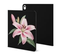 Lily Flower Funny Tablet Case with Pen Slot Lightweight Hard Protective Cover Compatible with iPad 2020/Pro 2020/Pro 2021/Air4/Air5